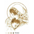ТО-013 Мария с младенцем (коричневая) (схема)
