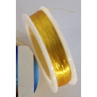 100-12 Золото желтое металлизированная нить для вышивки Аллюр люрекс