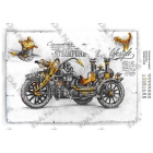 DANA-3436 Эскизный плакат "Мотоцикл" (схема)