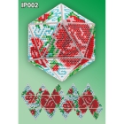 IP002 3d Новогодний шар "Розы" (алмазная мозаика)