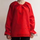 СЖ-02 Заготовка сорочки под вышивку "Барвінок" червона