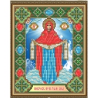 AT5009 Образ Пресвятой Богородицы Покрова (рисование камнями)